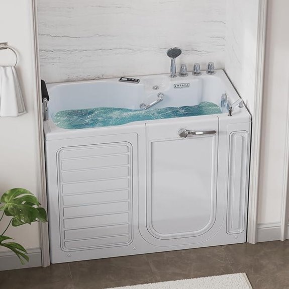 Empava Walk In Tub for Seniors with Massage Jets