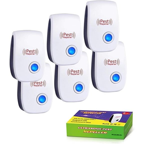 Ultrasonic Pest Repeller 6 Pack Indoor & Outdoor
