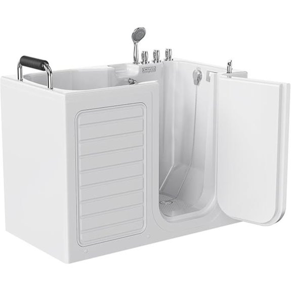 Empava Walk-In Tub with Slip-Resistant Features