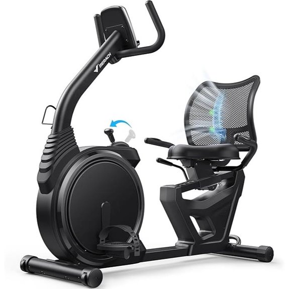 MERACH Recumbent Exercise Bike with Smart Bluetooth