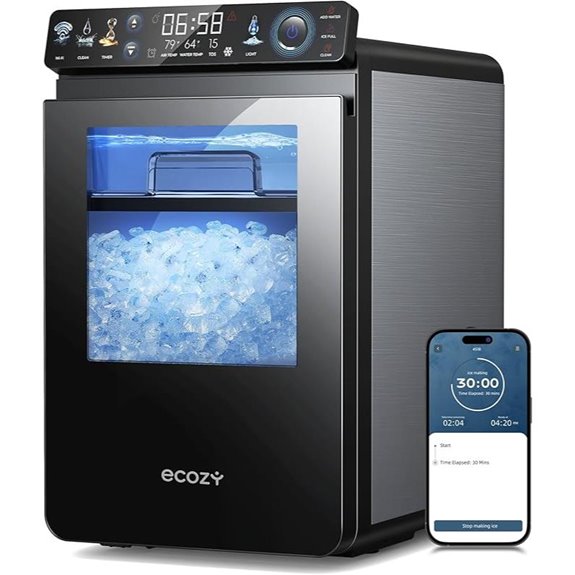 Ecozy Nugget Ice Maker with App Control