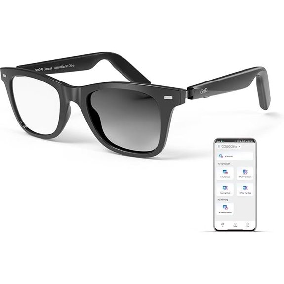 GetD AI Smart Glasses with ChatGPT & Translation