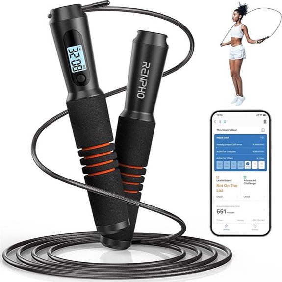 RENPHO Smart Jump Rope with Tracking and Counter