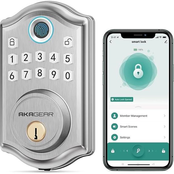 DS10 Pro Keyless Smart Door Lock with App