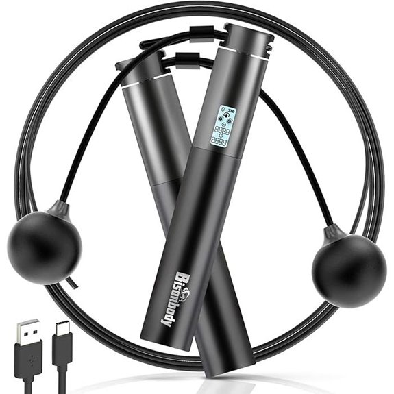 Smart Jump Rope with App and Ropeless Mode