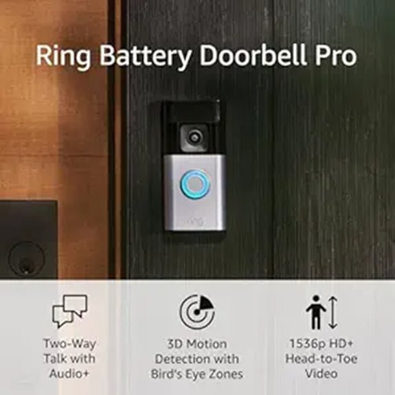 Ring Battery Doorbell Pro with Video & Motion Detection