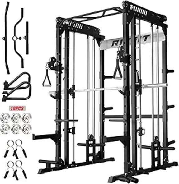 RitFit M1 Pro Smith Machine Power Cage Set
