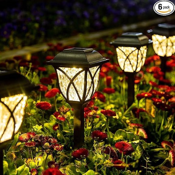 GIGALUMI Waterproof Solar Garden Lights (6 Pack)