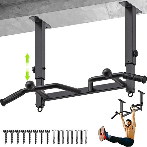 Heavy Duty Wall & Ceiling Mount Pull Up Bar