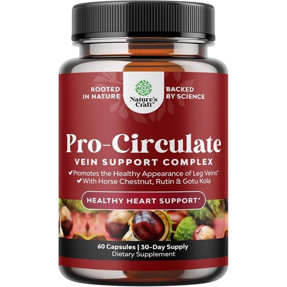 Vein Support Supplements for Circulation and Flow