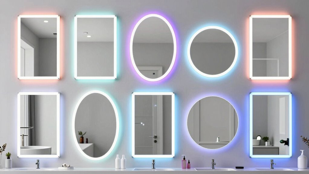 top led smart mirrors