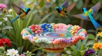 top resin bird bath picks