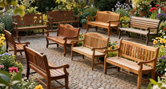 top wooden garden benches