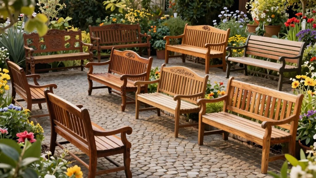 top wooden garden benches
