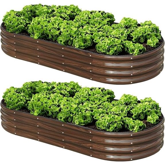 SnugNiture 2-Piece 6x3x1ft Garden Bed Kit