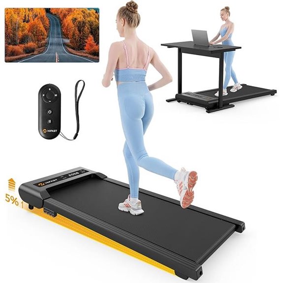 Walking Pad with Incline Under Desk Treadmill