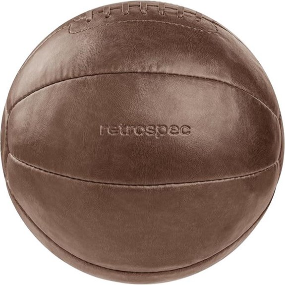 Core Weighted Medicine Ball with Soft Vegan Leather
