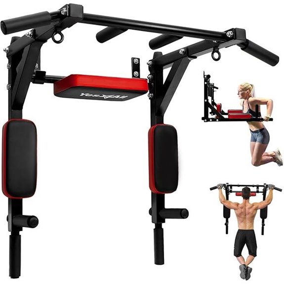 wall mounted pull up bar