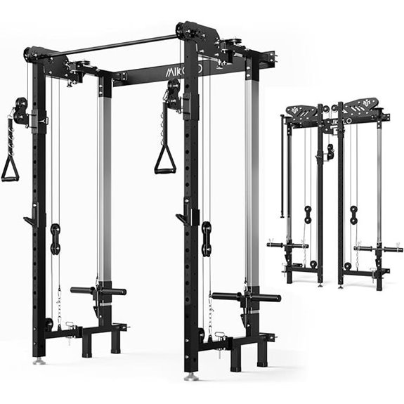 Mikolo Wall-Mounted Squat Rack & Functional Trainer