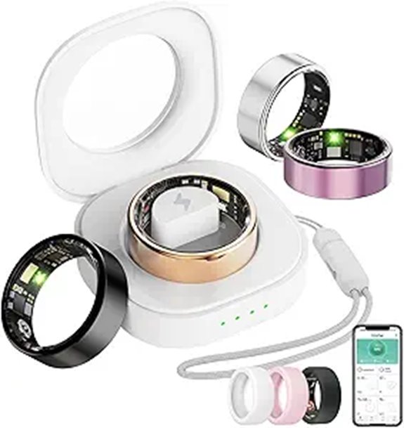 Smart Fitness Ring for Women & Men Waterproof Rose Gold