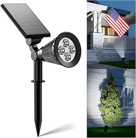Outdoor Waterproof Solar Spotlights for Yard and Garden