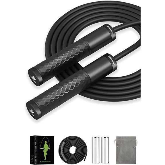 Weighted Jump Rope with Steel Handles for Fitness