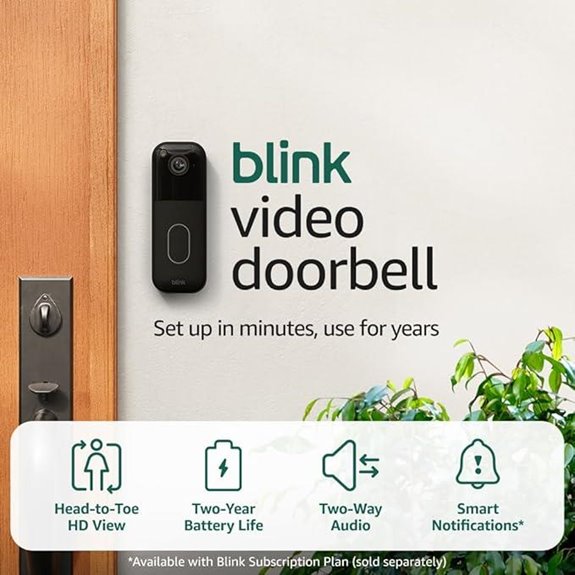 Blink Video Doorbell System with Battery & Sync Module
