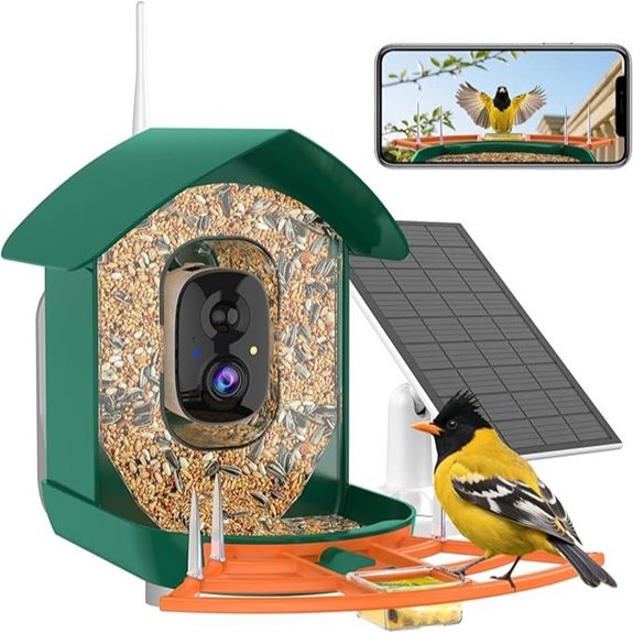 WiFi Smart Bird Feeder with Camera and Night Vision