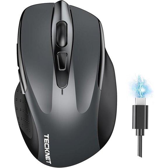 TECKNET Wireless Mouse with Bluetooth & USB