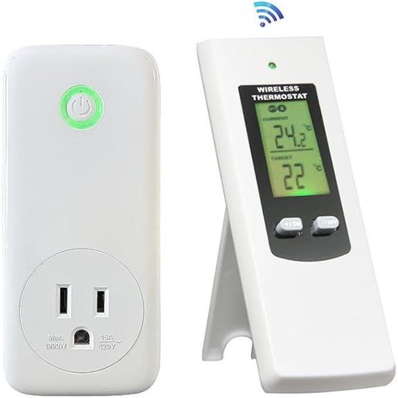 Wireless Digital Thermostat with Remote Sensor