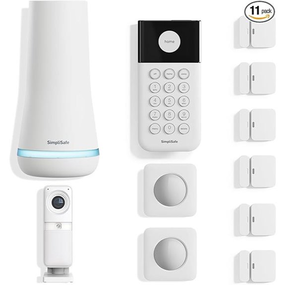SimpliSafe 11-Piece Wireless Security System with Camera