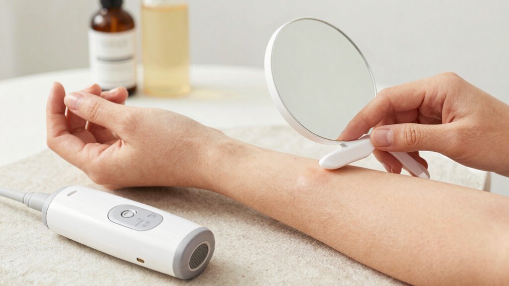 assess skin hair device suitability