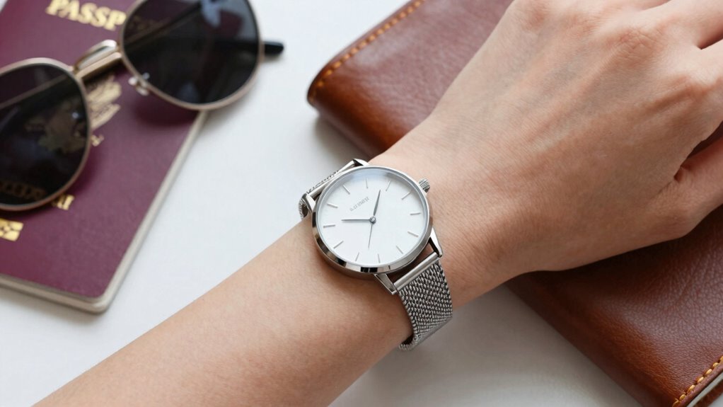 durable stylish travel watch materials