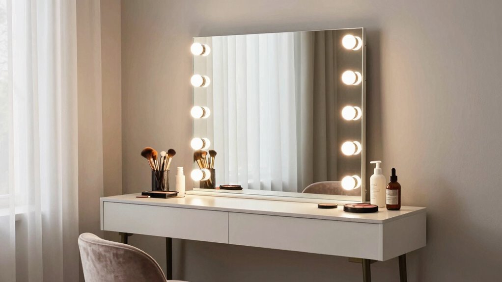 optimize vanity mirror lighting