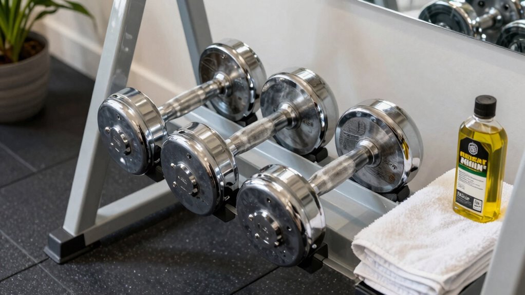 proper dumbbell storage tips