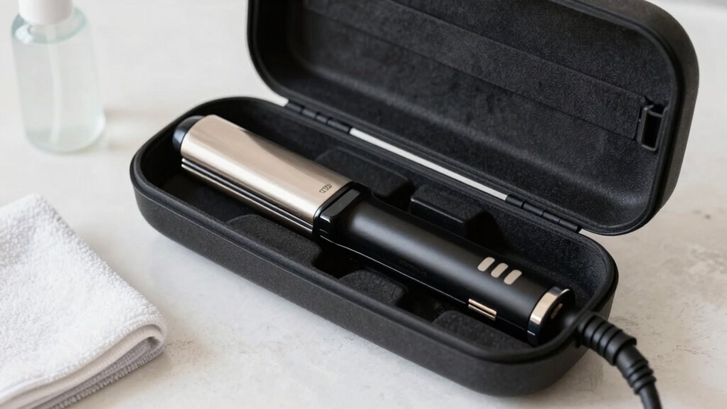 proper flat iron storage