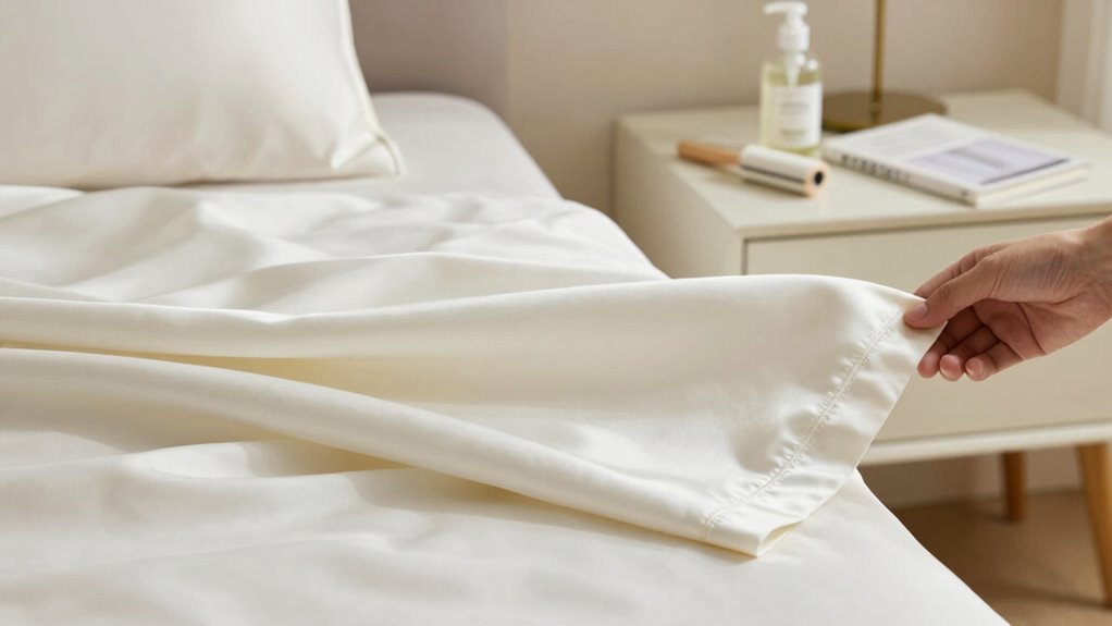 silk bedding care tips