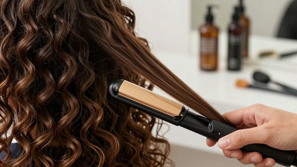 tailor flat iron to hair