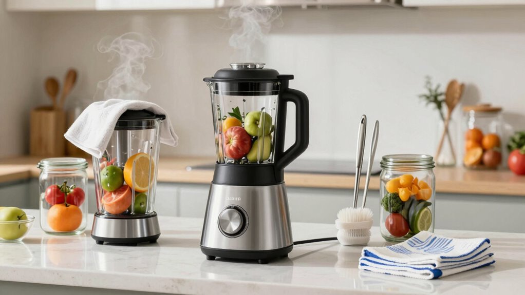 thorough blender cleaning routine