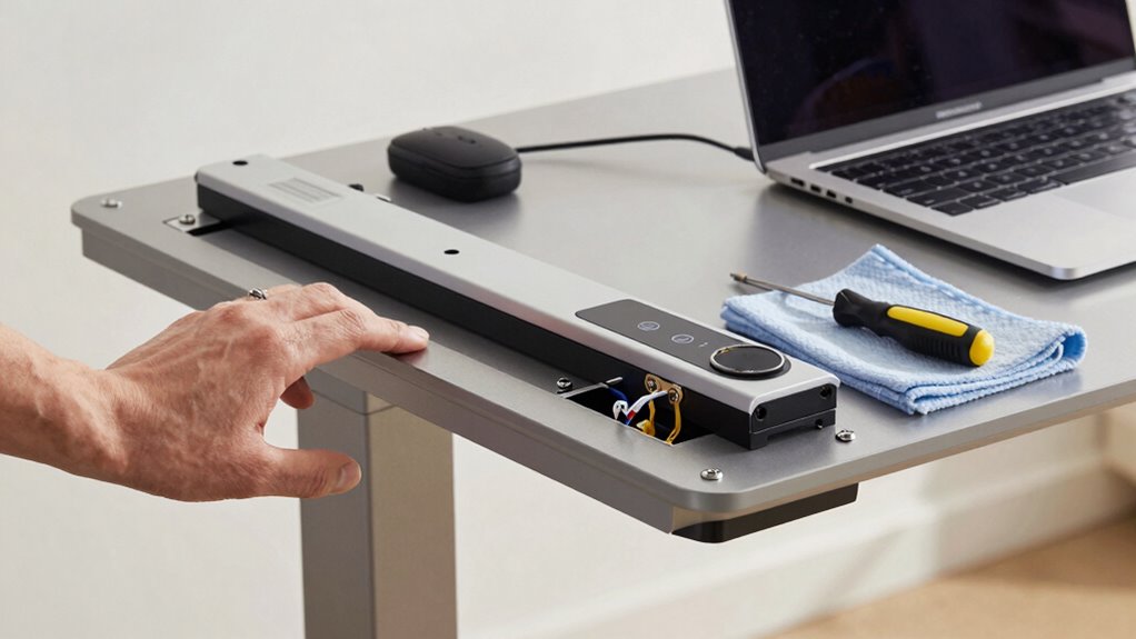 troubleshoot desk power issues