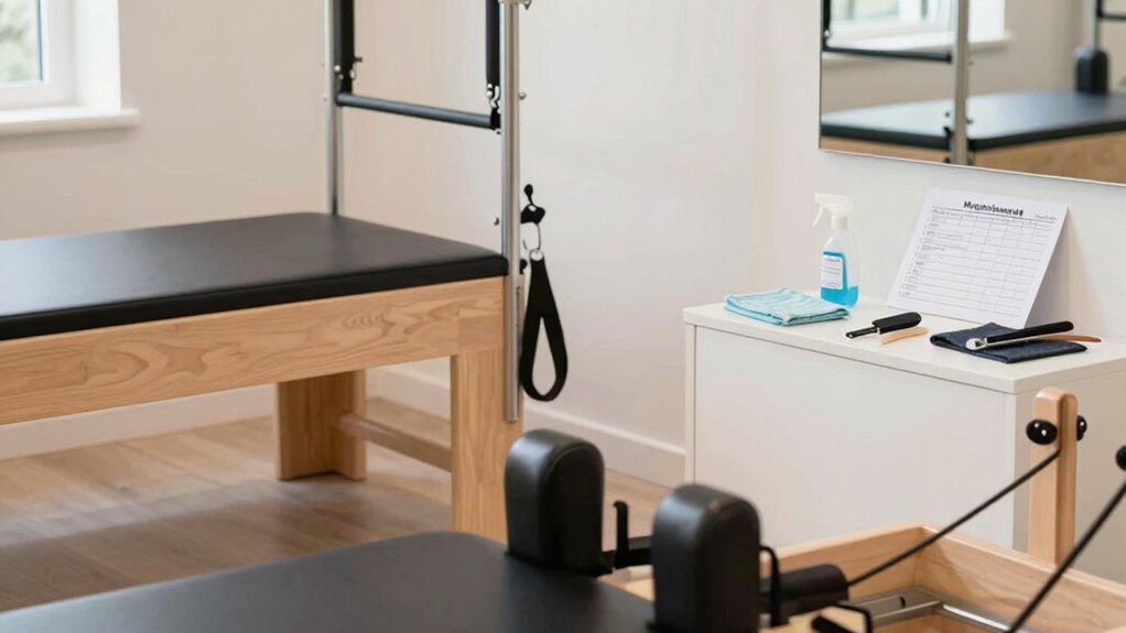 weekly home gym maintenance