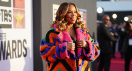 Queen Latifah Bundles Up in a Bold, Oversized Coat on the 2026 BET Awards Red Carpet