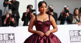 Teyana Taylor Wows in Bold Burgundy Gown at the 2026 BET Awards