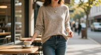 How To Style The JUSTFASHIONNOW Women's Long Sleeve Tunic Sweater For $4.80