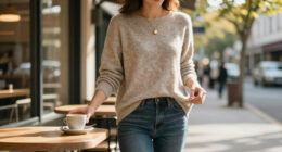 How To Style The JUSTFASHIONNOW Women's Long Sleeve Tunic Sweater For $4.80