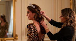 Princess Kate Styles Princess Diana's Favorite Tiara With A Leopard-Print Gown