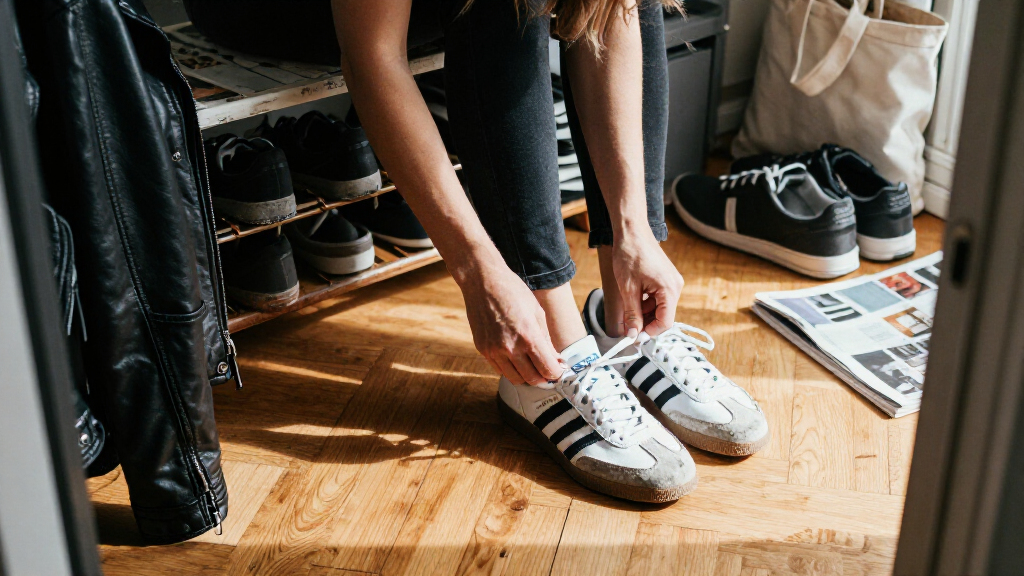 Zoë Kravitz's $100 Adidas Sambas Prove Her 'Die Alive' Character Is A Sneakerhead